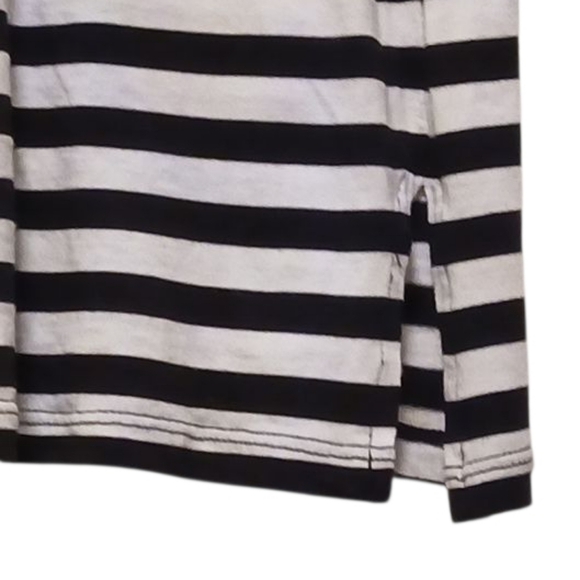Michael Kors - Black & White Stripped Blouse, 3 Working Buttons On Left... - Picture 9 of 10